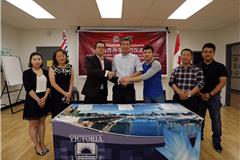 VPEA携台州东方理想学校校领导前往加拿大Victoria教育局，达成合作共识并签署合作协议